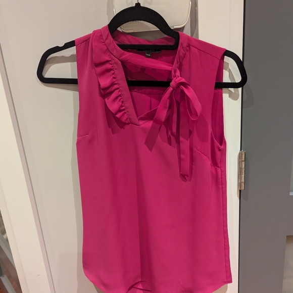 RW&Co Deep Pink sleeveless top size XS - Picture 5 of 6